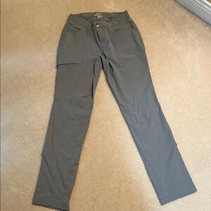 Duluth Trading Co Women’s Cargo Hiking Pants - Green/Gray